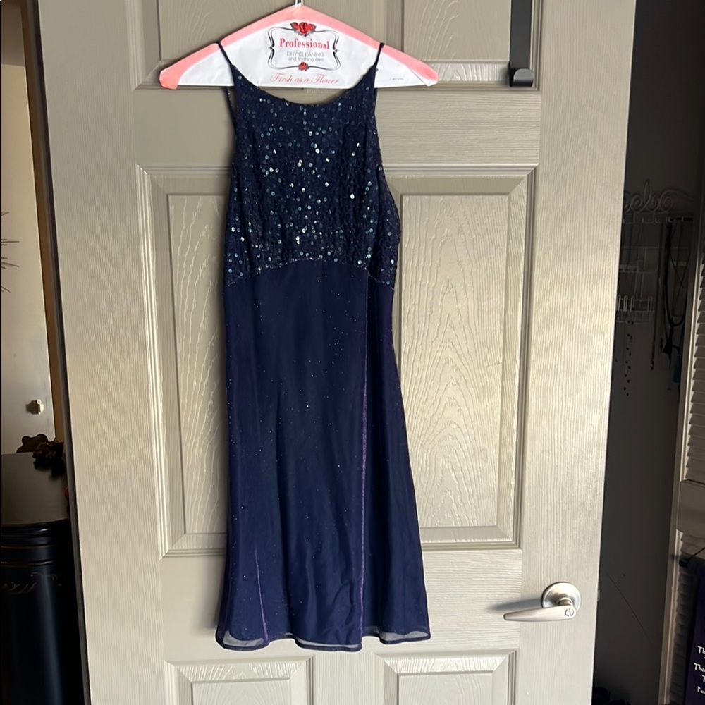 Elegant Navy Blue Kids Dress